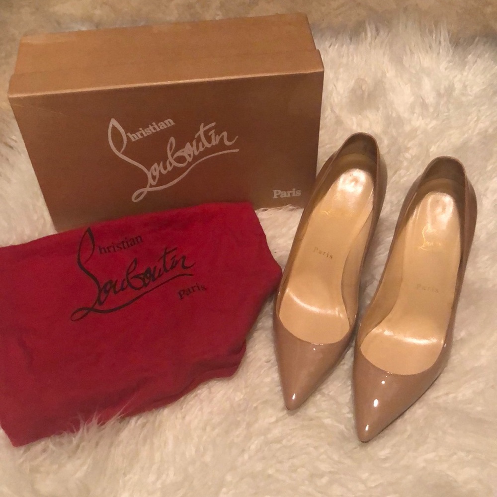 Delcollete 554 100 Nude patent heel